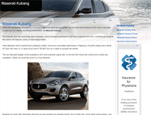 Tablet Screenshot of maseratikubang.net